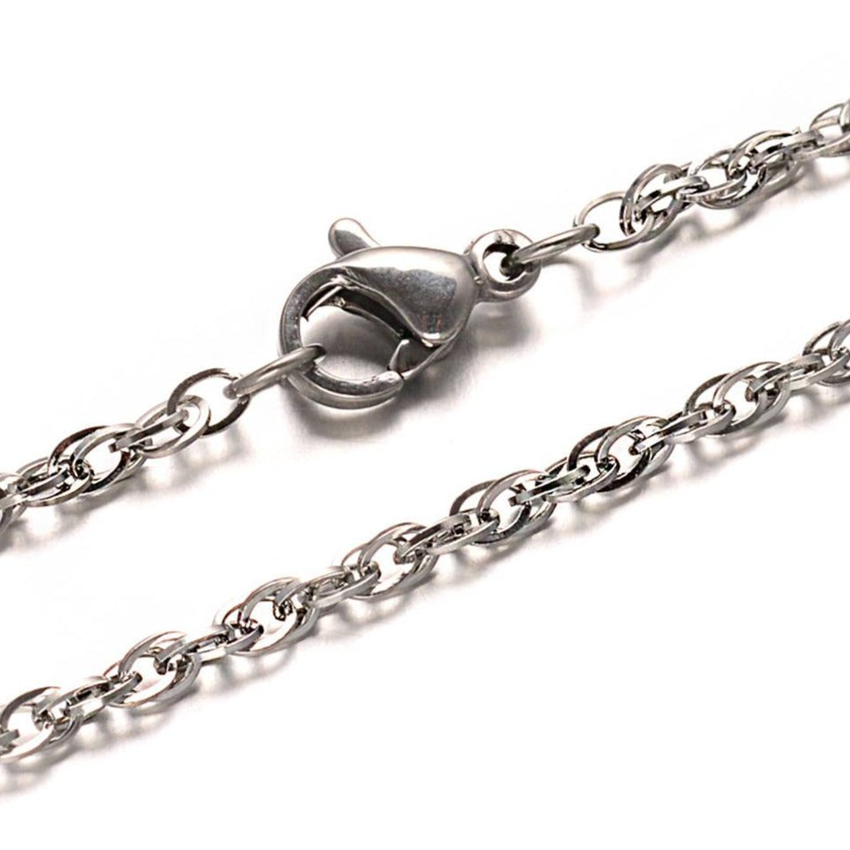 Stainless Steel Cable Chain Necklace 29" - 3mm - Choose Your Quantity!