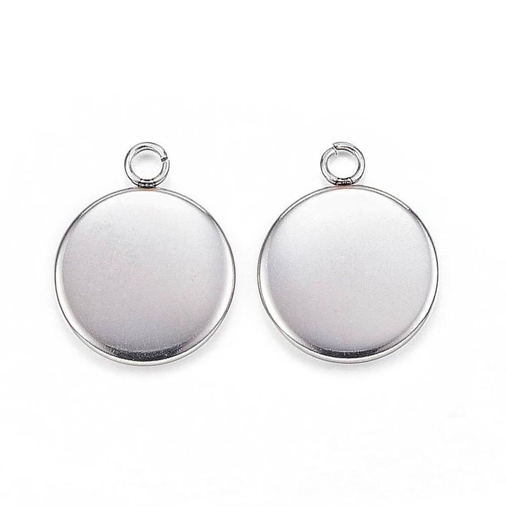 Monture Cabochon Inox - Plateau 10mm - 10 Pièces - FD552