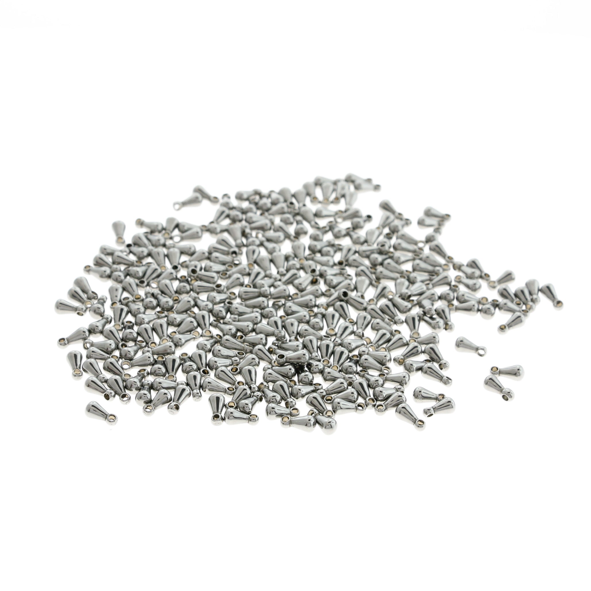 Stainless Steel Chain Drops - 6mm x 3mm - 25 Pieces - FD181