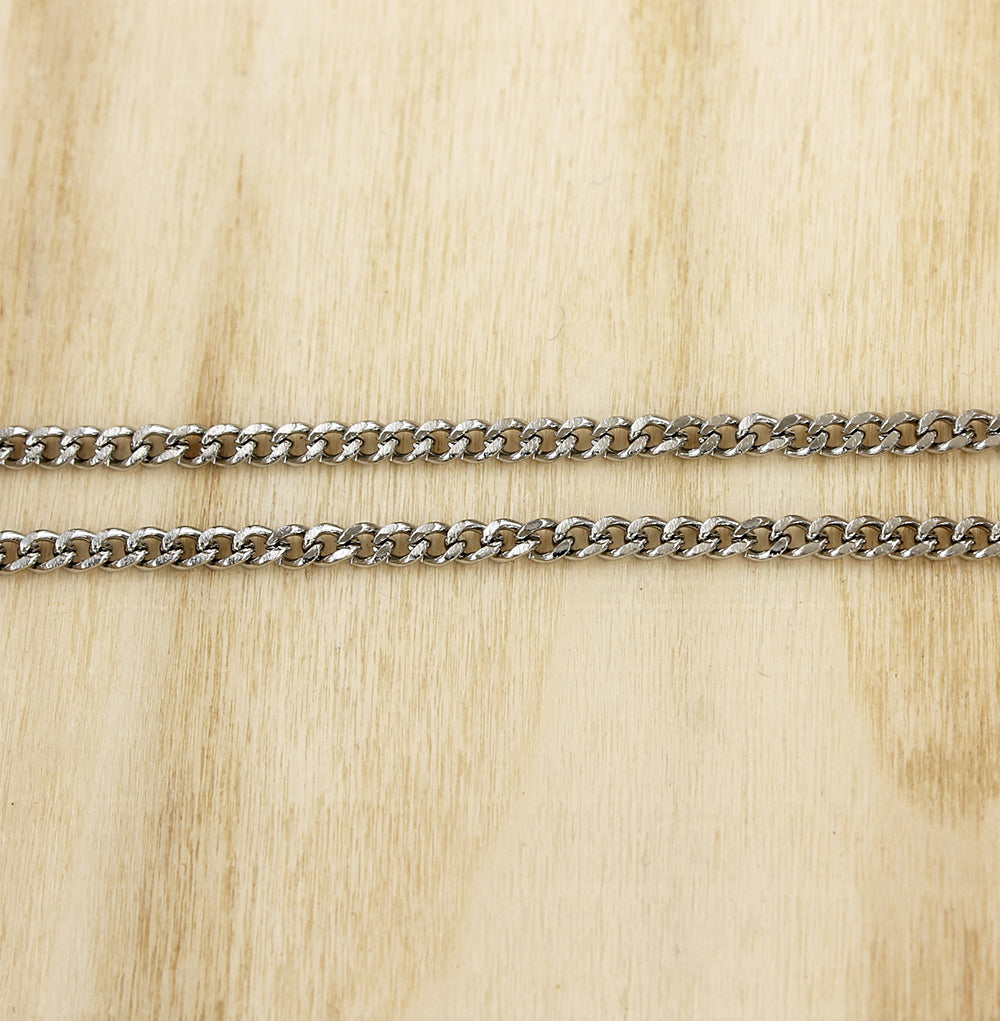 Stainless Steel Curb Chain Necklace 24" - 2mm - Choose Your Quantity!