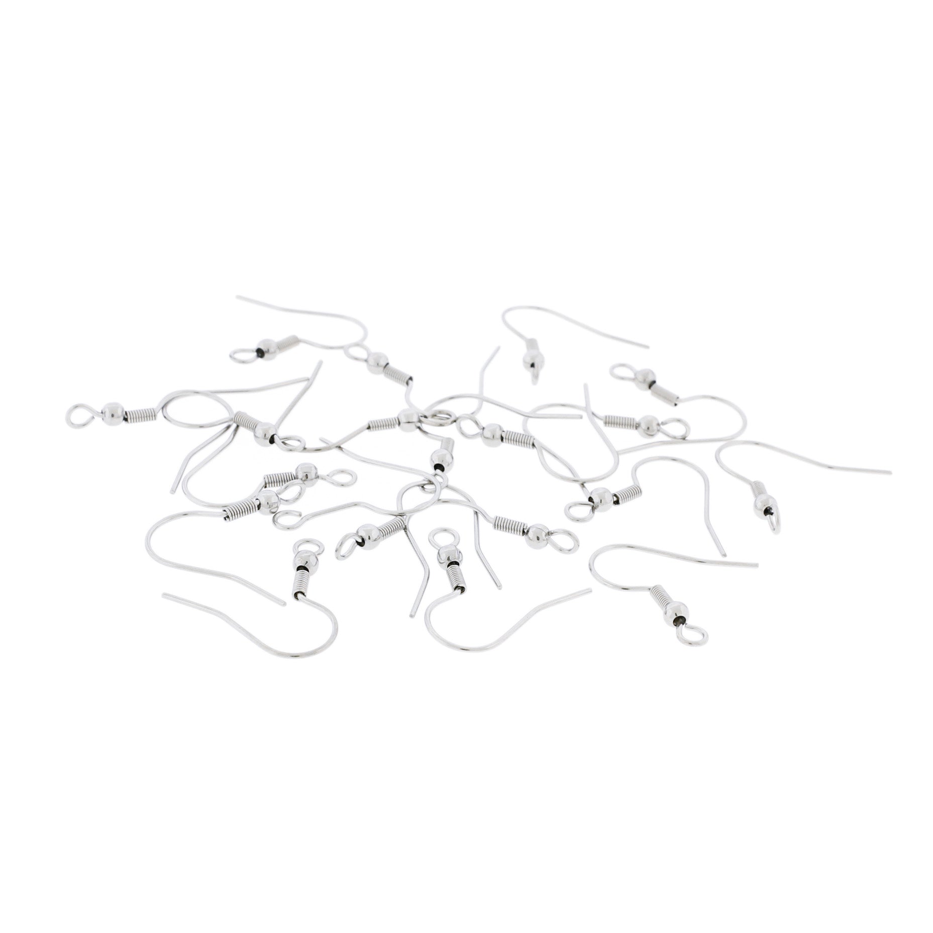 Stainless Steel Earrings - French Style Hooks - 23mm x 22mm - 50 Pieces 25 Pairs - FD948