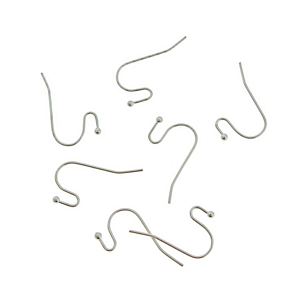 Boucles d'Oreilles Acier Inoxydable - Crochet Avec Boule - 21mm - 30 Pièces 15 Paires - FD740