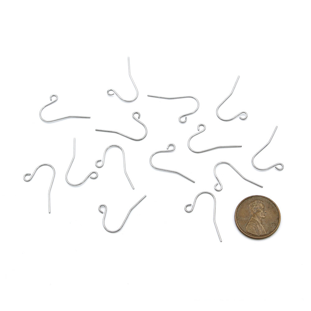 Stainless Steel Earrings - Wire Hooks - 13mm x 22mm - 500 Pieces 250 Pairs - FD994