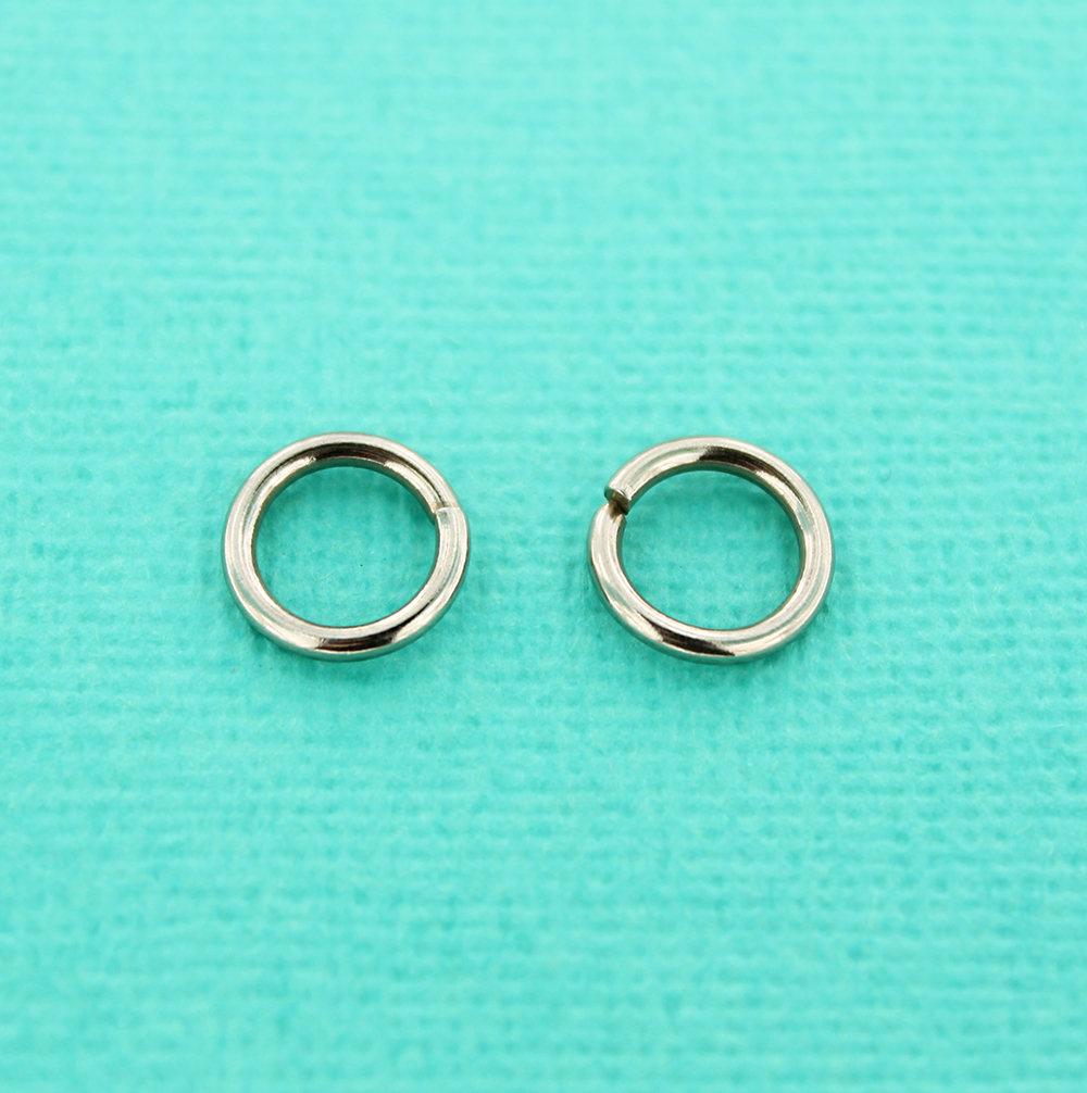 Stainless Steel Jump Rings 10mm x 1.5mm - Open 15 Gauge - 100 Rings - SS026