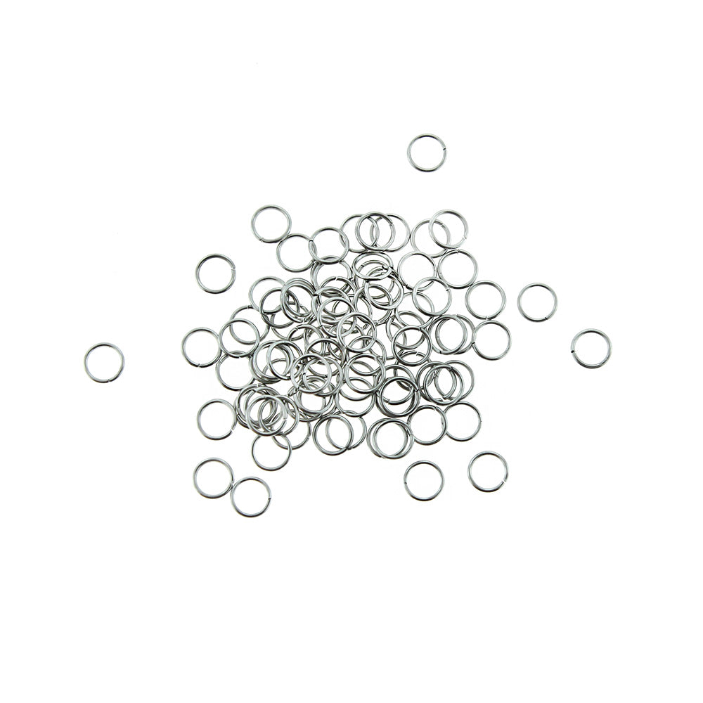 Anneaux en acier inoxydable 3,5 mm x 0,4 mm - Calibre 26 ouvert - 500 anneaux - SS063