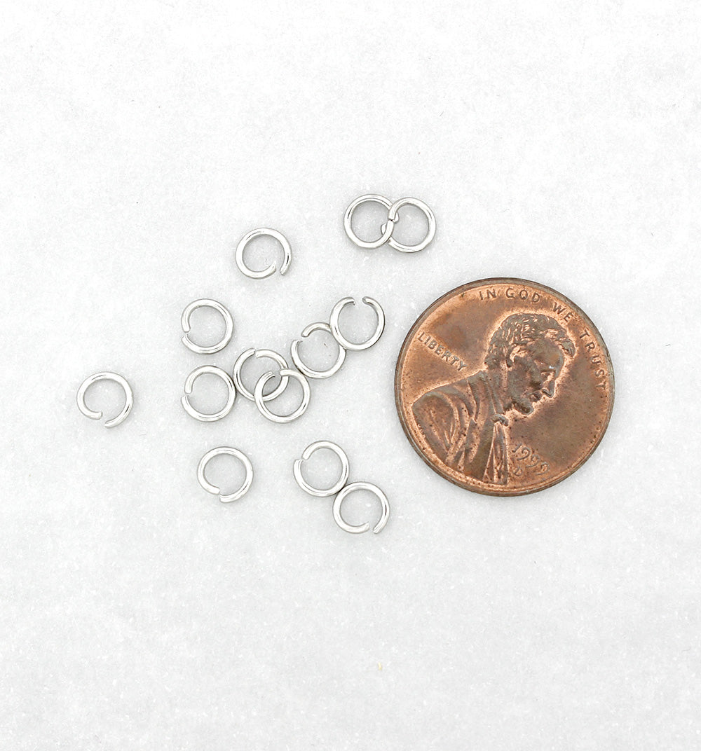 Stainless Steel Jump Rings 5mm x 0.8mm - Open 20 Gauge - 500 Rings - SS055