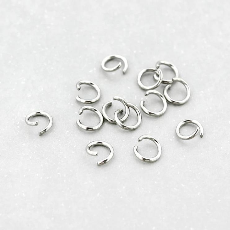 Stainless Steel Jump Rings 5mm x 0.8mm - Open 20 Gauge - 500 Rings - SS055