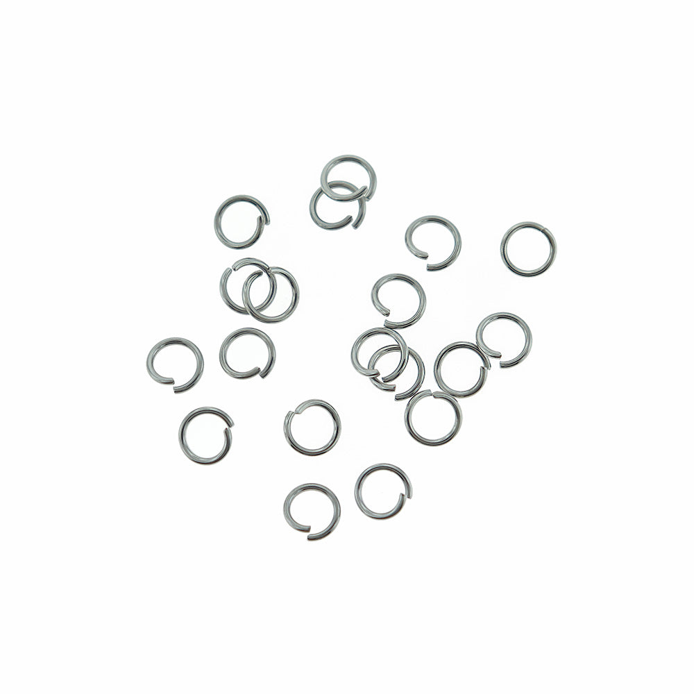 Anneaux en Acier Inoxydable 7mm x 1mm - Calibre 18 Ouvert - 85 Anneaux - SS015