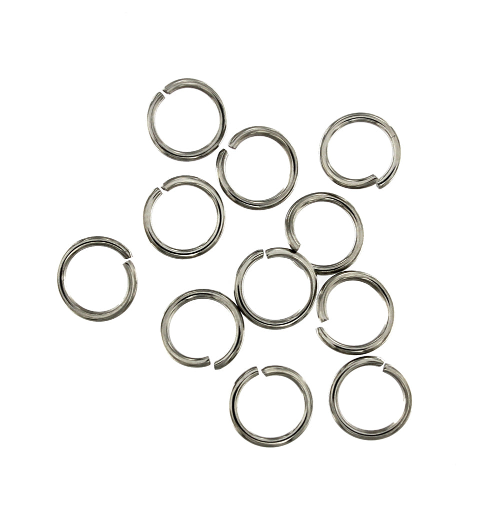Stainless Steel Jump Rings 8mm x 1mm - Open 18 Gauge - 200 Rings - J130