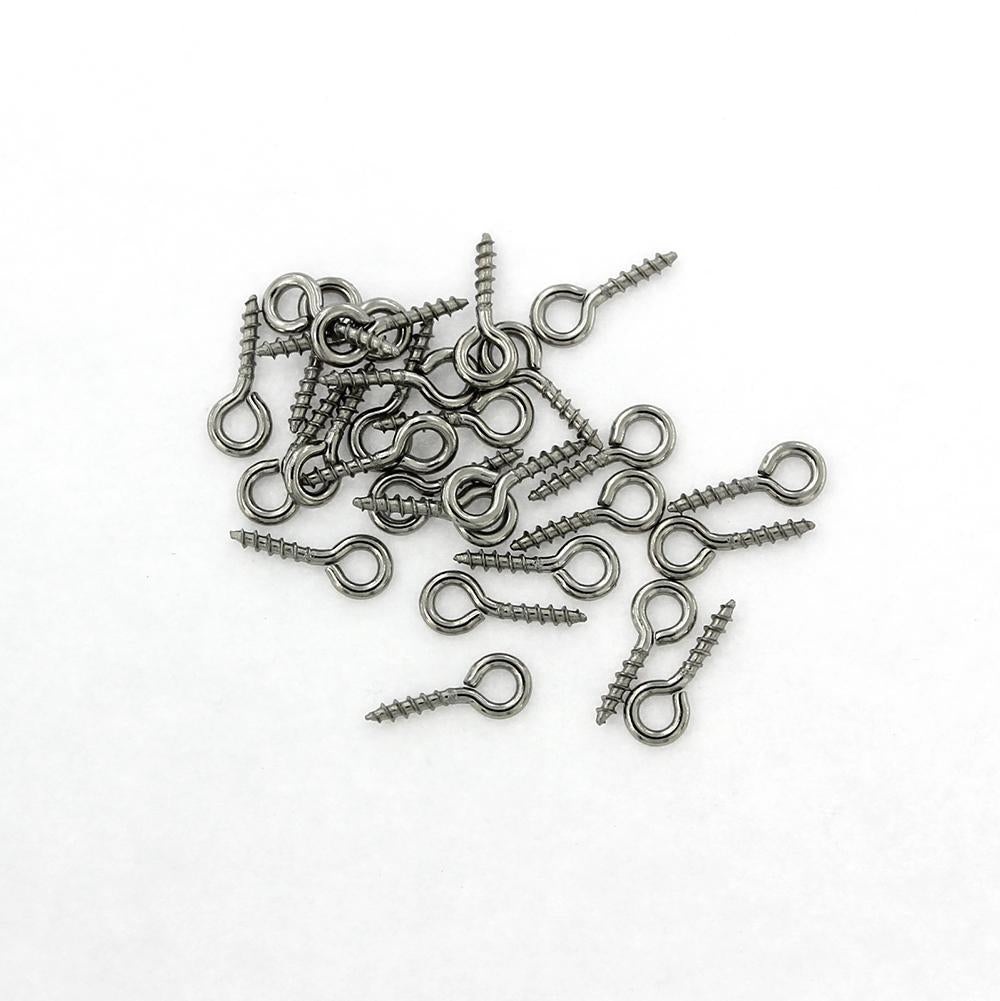 Stainless Steel Screw Eye Bails - 10mm x 4mm - 25 Pieces - FD601