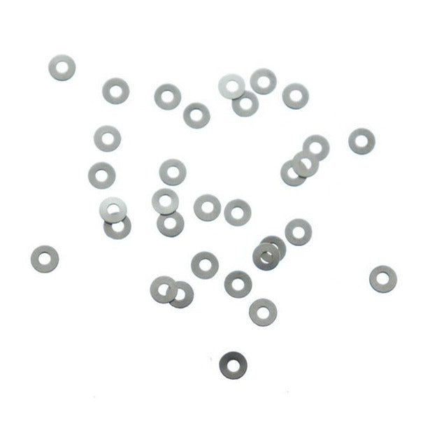 Perles d'espacement en acier inoxydable 3 mm x 3 mm - ton argent - 500 perles - FD866