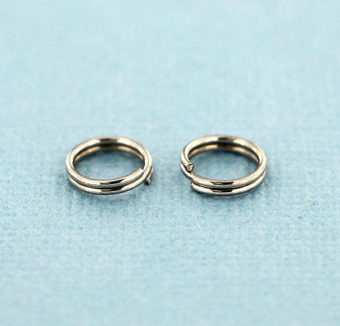 Stainless Steel Split Rings 8mm x 1.8mm - Open 13 Gauge - 50 Rings - J036