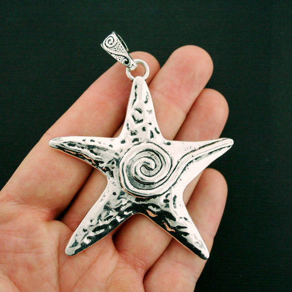 Starfish Antique Silver Tone Charm - Choose Your Tone!