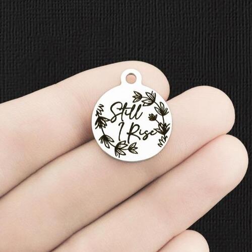 Still I Rise Stainless Steel Charms - BFS001-6339