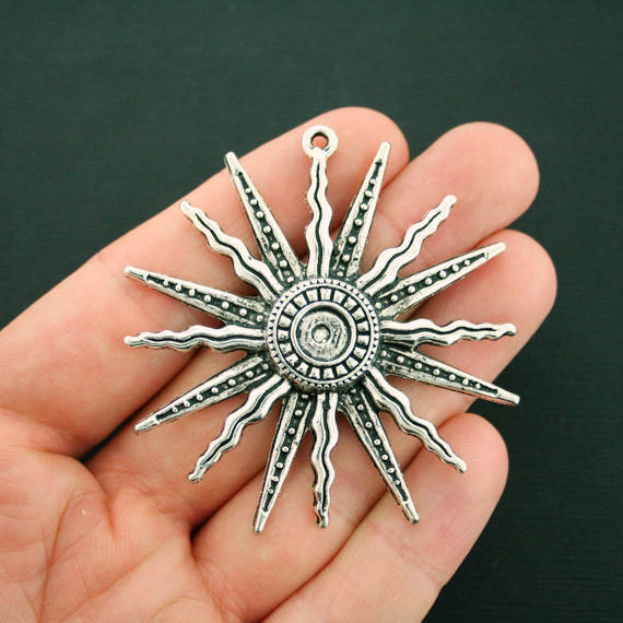 Charmes de ton argent antique soleil - SC7150