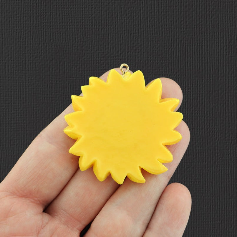 Sunflower Resin Charm - K342