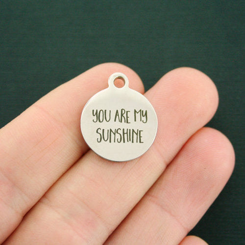 Sunshine Stainless Steel Charms - You are my - BFS001-1480