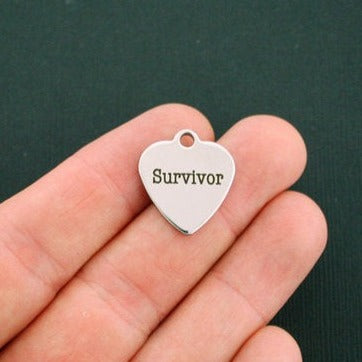 Survivor Stainless Steel Charms - BFS011-0713