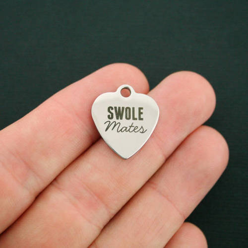 Swole Mates Stainless Steel Charms - BFS011-1967