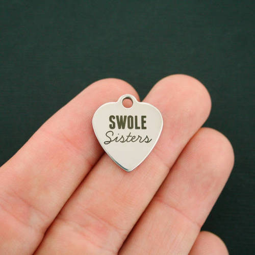 Swole Sisters Stainless Steel Charms - BFS011-1968