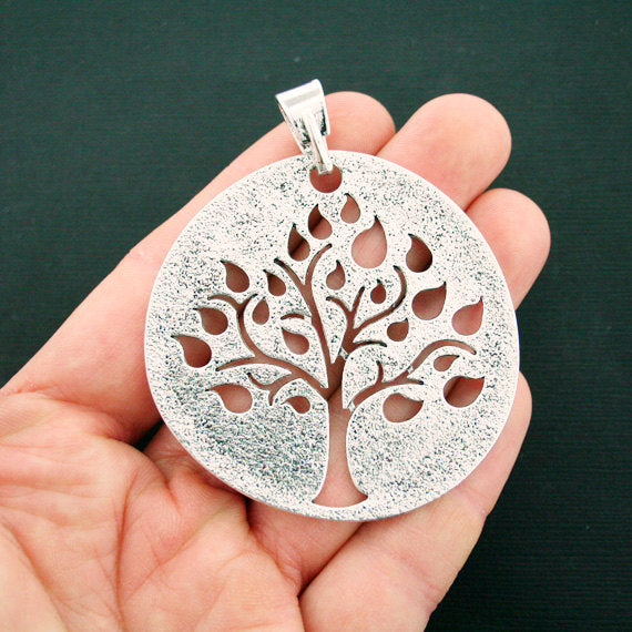 Tree of Life Antique Silver Tone Charm - SC6704