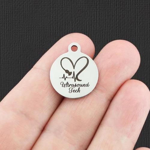 Ultrasound Tech Stainless Steel Charms - BFS001-5085