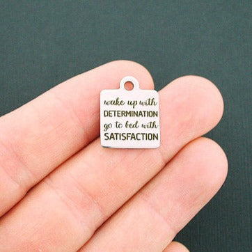 Wake up with Stainless Steel Charms - determination go to bed with satisfaction - BFS013-1200