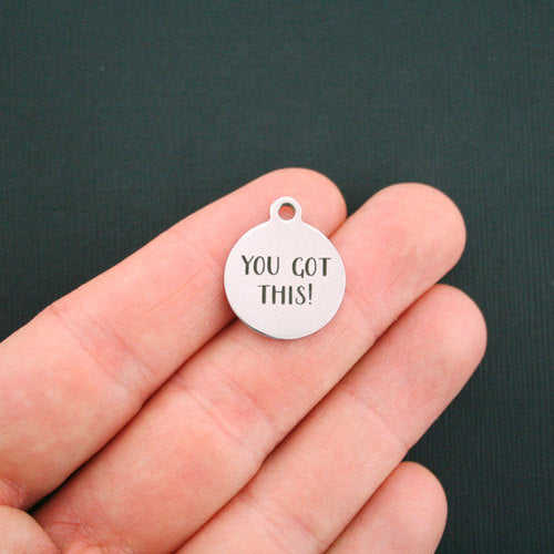 Vous avez ces breloques en acier inoxydable - BFS001-1150