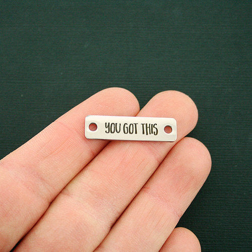You Got This Stainless Steel Connector Charms - BFS016-7288