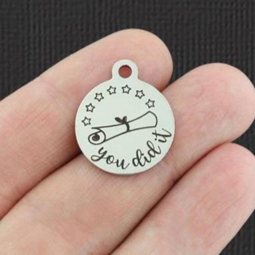 You did it Stainless Steel Charms - BFS001-5267