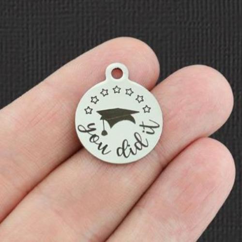 You did it Stainless Steel Charms - BFS001-5268