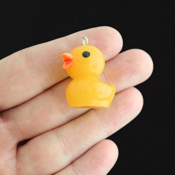 4 Duckie Resin Charms 3D - K125