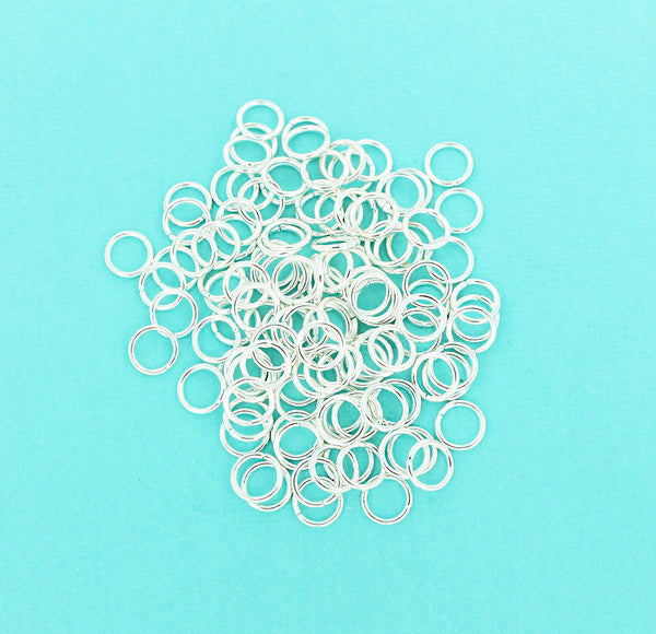 Silver Tone Jump Rings 9mm x 1.2mm - Open 16 Gauge - 1000 Rings - J050