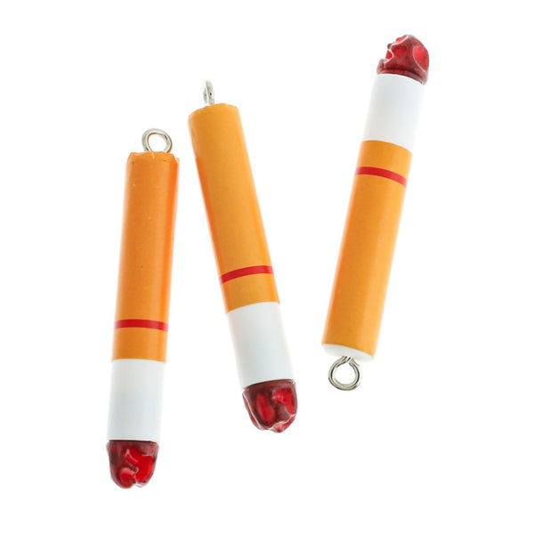 2 Cigarette Resin Charms 3D - K234