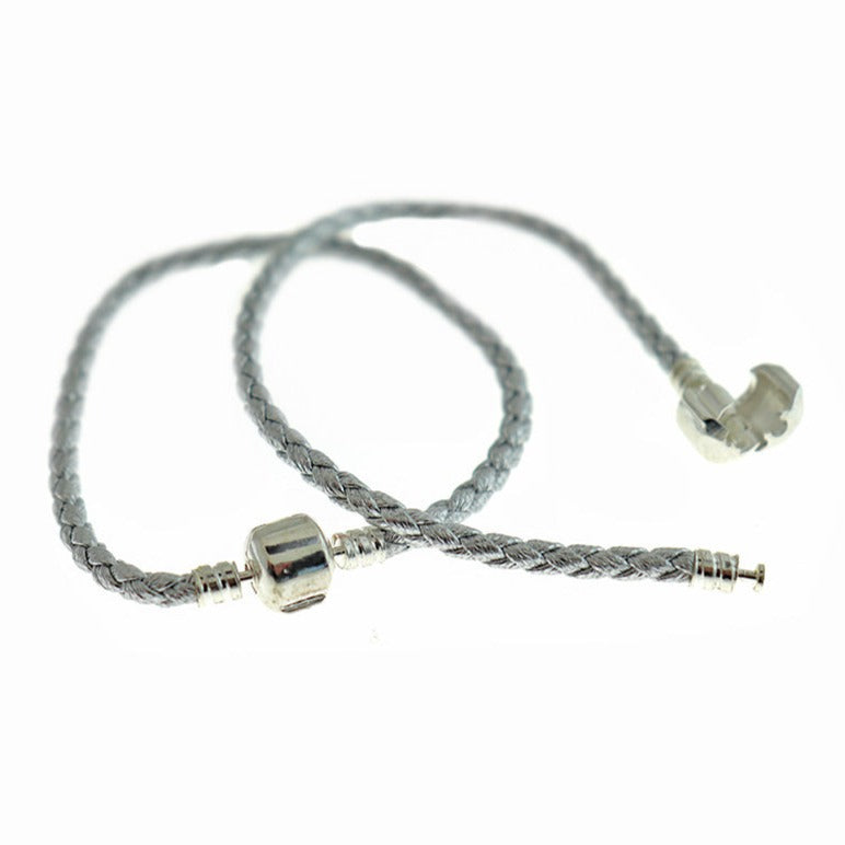 Faux Leather Braided Bracelet - 7" - 3mm - Choose Your Color & Quantity!