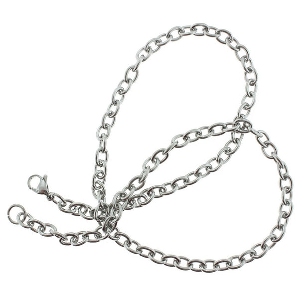 Collier Chaîne Câble Acier Inoxydable 20" - 4.5mm - 1 Collier - N565