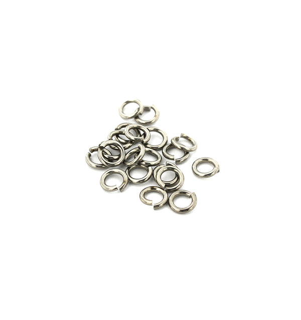 Stainless Steel Jump Rings 8mm x 1.5mm - Open 15 Gauge - 25 Rings - J157