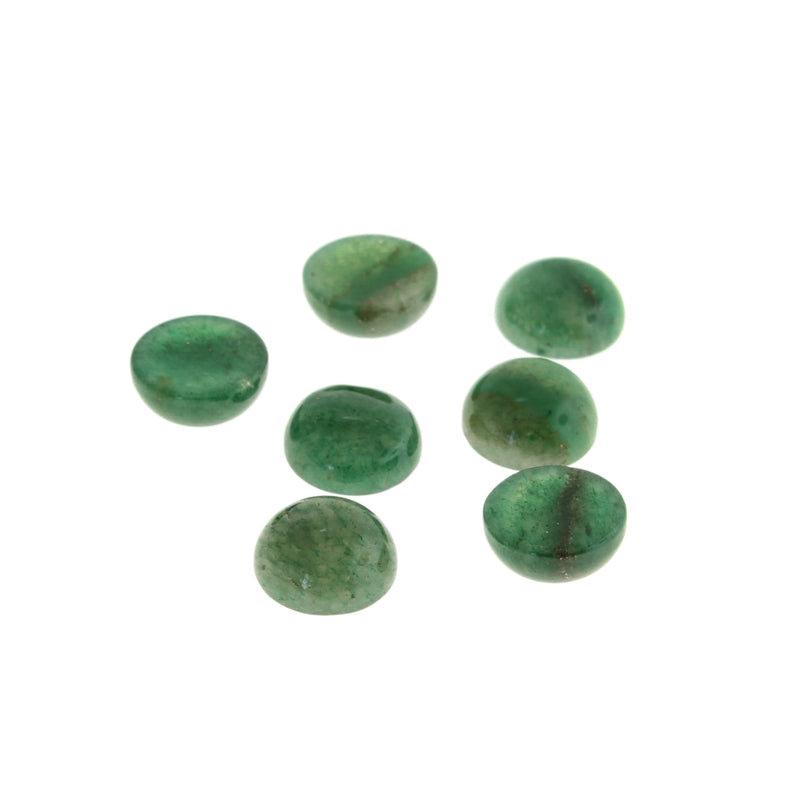 Joints de cabochon en pierre gemme d'aventurine verte naturelle 12 mm - 4 pièces - CBD038
