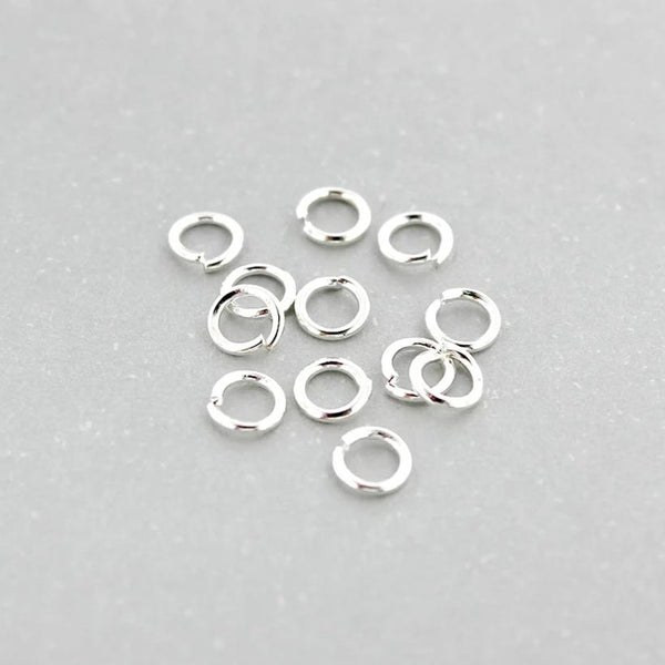 Anneaux argentés 4 mm x 0,7 mm - Calibre 21 ouvert - 250 anneaux - J001
