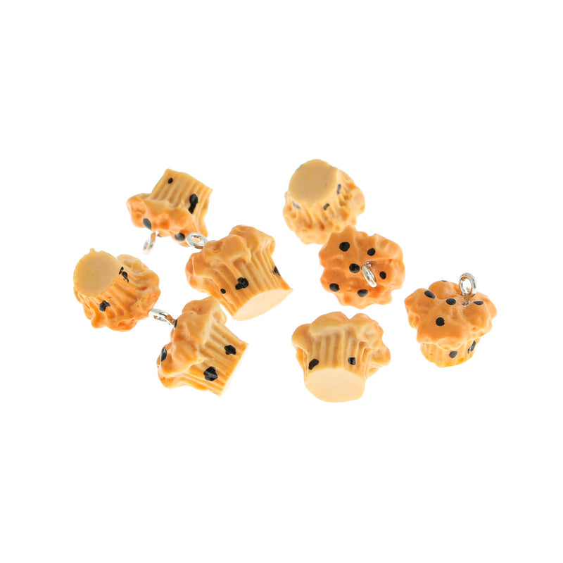 4 Muffin Resin Charms - K561