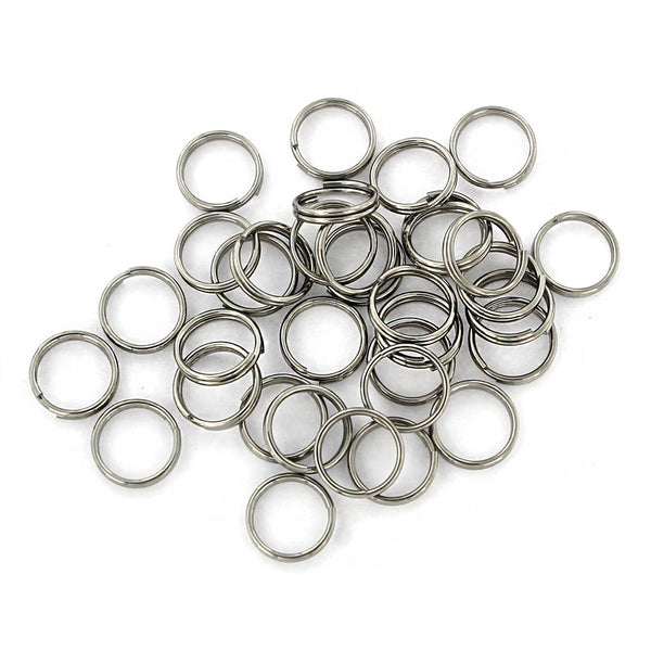 Stainless Steel Split Rings 12mm x 2mm - Open 12 Gauge - 50 Rings  - SS051