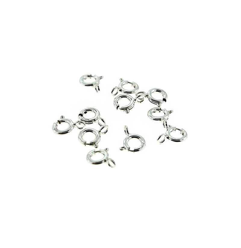 Sterling Silver Spring Clasp 9mm x 7mm - 1 Clasp - ST007