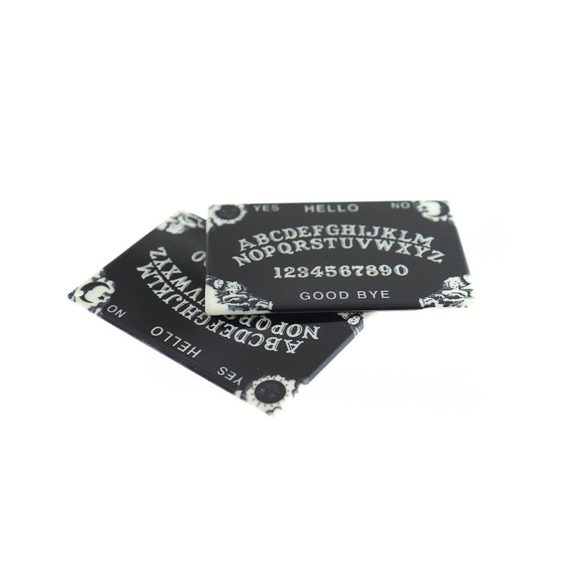 Ouija Board Acrylic Charm 2 Sided - Choose Your Color!