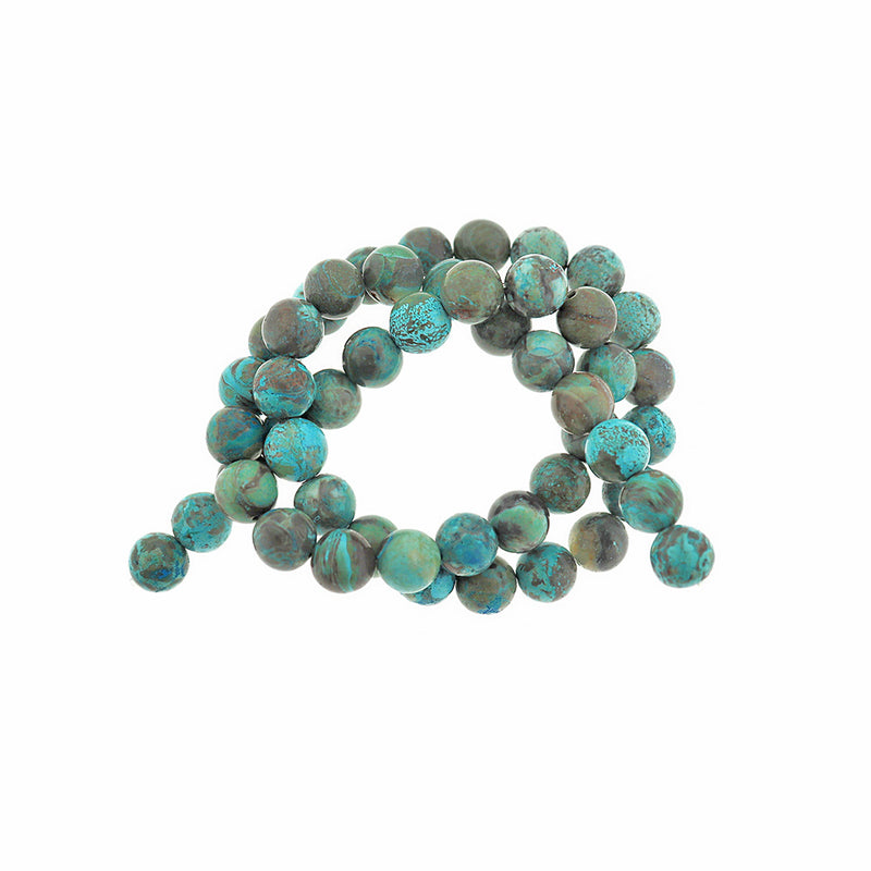 Round Imitation Gemstone Beads 9mm - Earth Tones - 1 Strand 50 Beads - BD2275