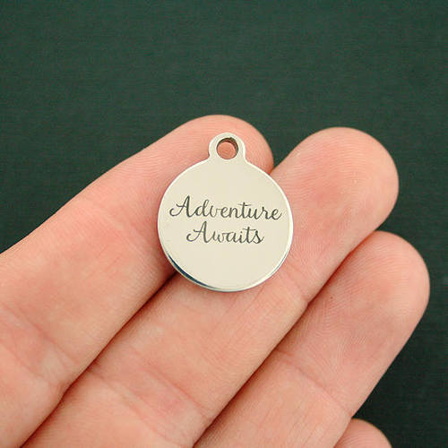 Adventure Awaits Stainless Steel Charms - BFS001-0544