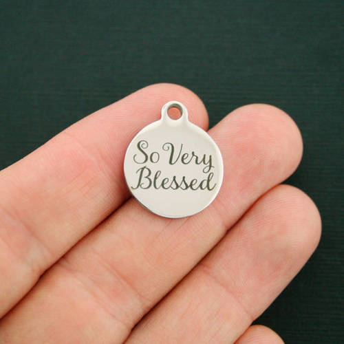So Very Blessed Stainless Steel Charms - BFS001-0552