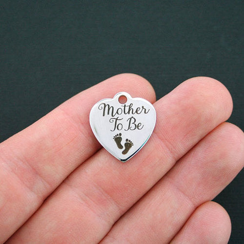 Mother To Be Stainless Steel Charms - BFS011-0564