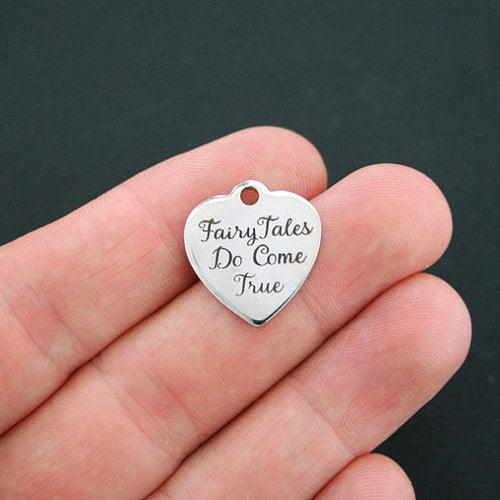Fairy Tale Stainless Steel Charms - Fairy Tales Do Come True - BFS011-0565