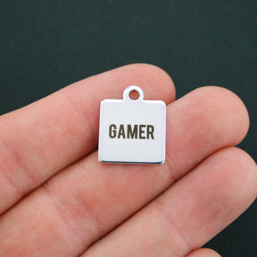 Gamer Stainless Steel Charms - BFS013-0608