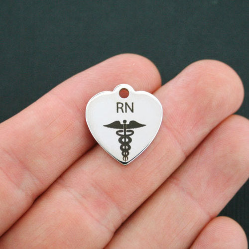 Registered Nurse Stainless Steel Charms - BFS011-0613